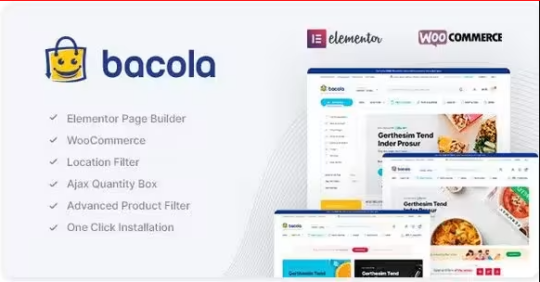 Bacola Grocery Store and Food Theme