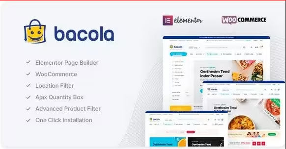Bacola Grocery Store and Food Theme