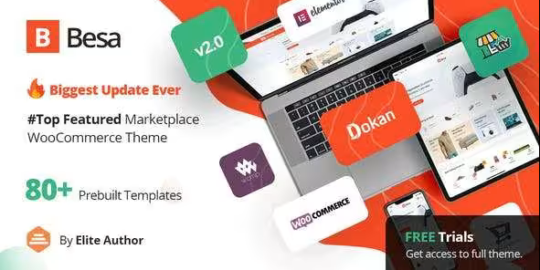 Besa Elementor Marketplace Theme