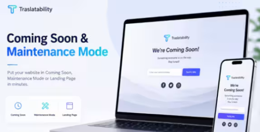 Coming Soon and Maintenance Mode by Traslatability
