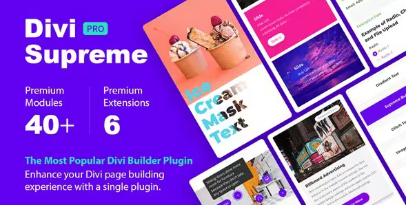 Divi Supreme Custom Divi Modules