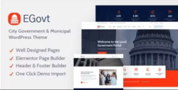 EGovt – City Government WordPress Theme