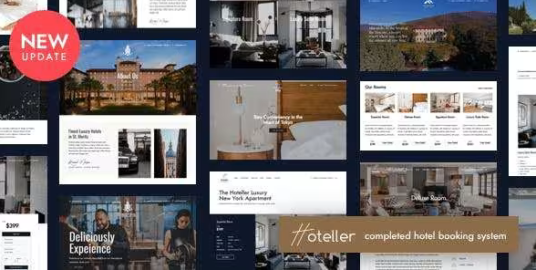Hoteller Hotel Booking WordPress Theme