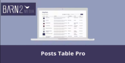 Post Table Pro WordPress Plugin