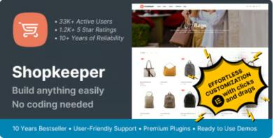 Shopkeeper eCommerce WordPress Theme