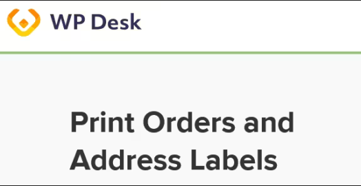 WooCommerce Print Orders & Address Labels